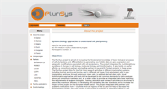 Desktop Screenshot of plurisys.biotalentum.eu